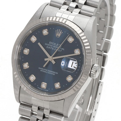 ROLEX DATEJUST 10P Diamond Watches 16234G Stainless Steel/Stainless Steel mens