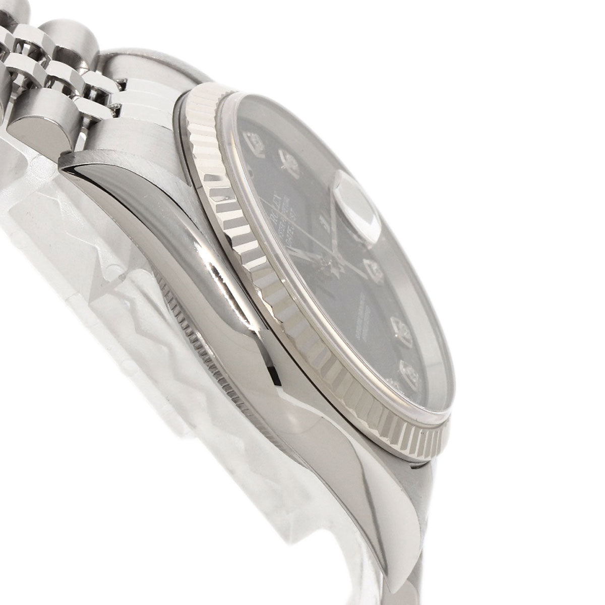 ROLEX DATEJUST 10P Diamond Watches 16234G Stainless Steel/Stainless Steel mens