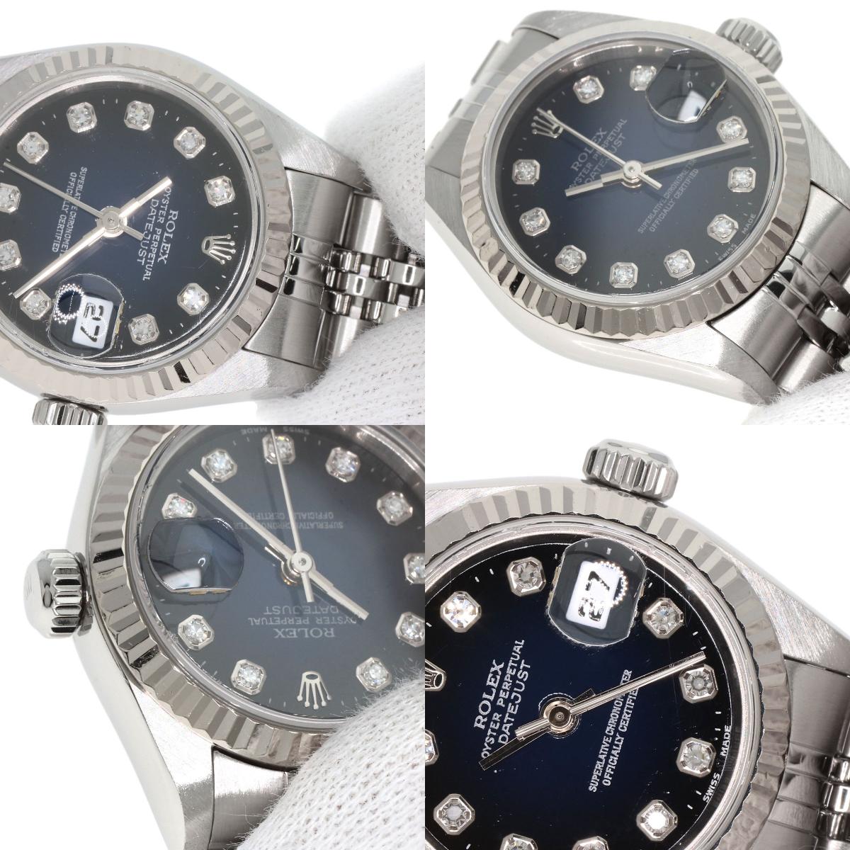 ROLEX DATEJUST 10P Diamond Watches 79174G Stainless Steel/Stainless Steel Ladies