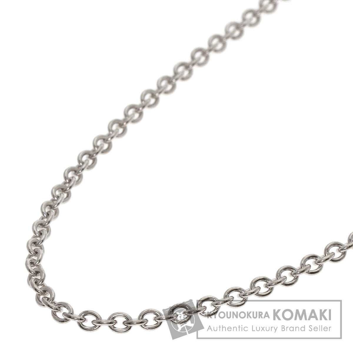 BVLGARI   Necklace Chain 17.3" K18 White Gold Ladies