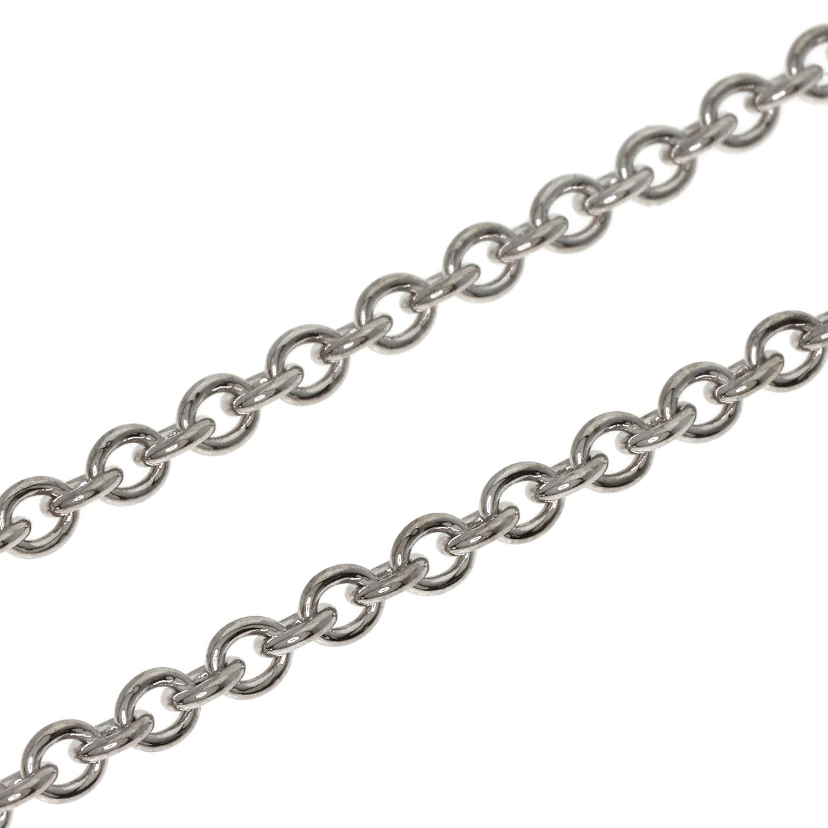 BVLGARI   Necklace Chain 17.3" K18 White Gold Ladies