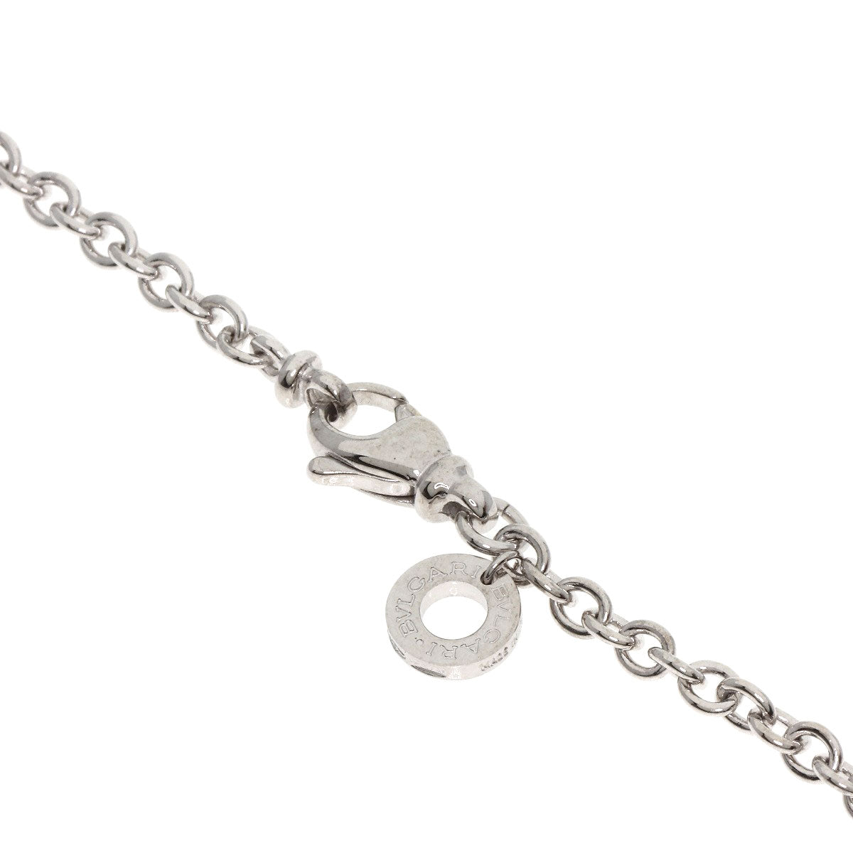 BVLGARI   Necklace Chain 17.3" K18 White Gold Ladies