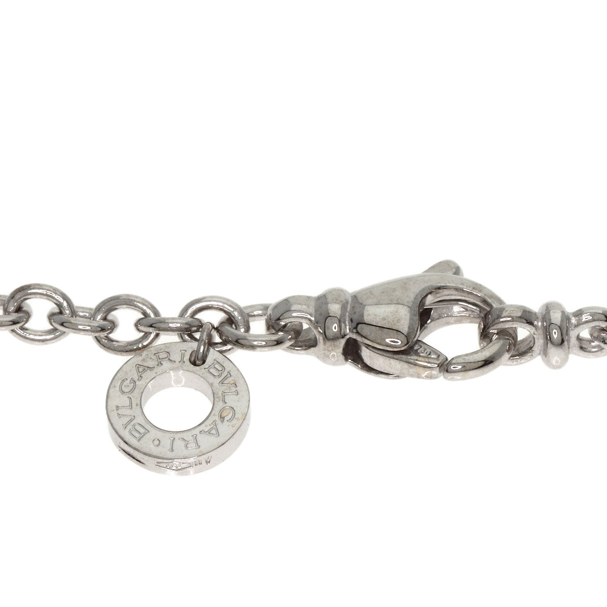 BVLGARI   Necklace Chain 17.3" K18 White Gold Ladies
