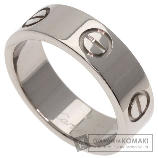 CARTIER love ring #50 Ring K18 White Gold Ladies [Used]
