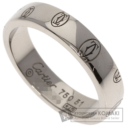 CARTIER   Happy Birthday #51 Ring  K18 White Gold Ladies [Used]