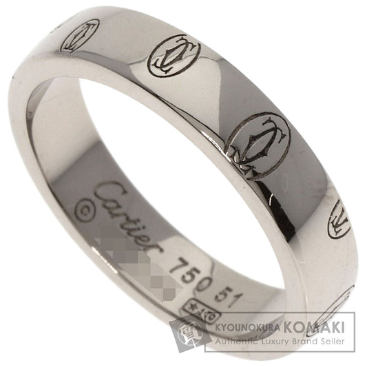 CARTIER   Happy Birthday #51 Ring  K18 White Gold Ladies [Used]