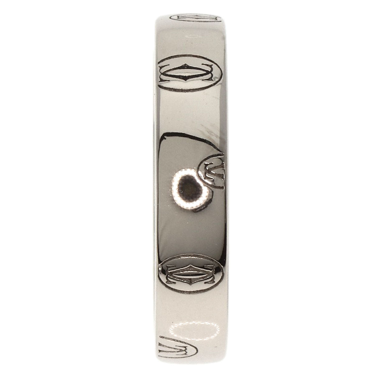 CARTIER   Happy Birthday #51 Ring  K18 White Gold Ladies [Used]