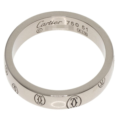 CARTIER   Happy Birthday #51 Ring  K18 White Gold Ladies [Used]