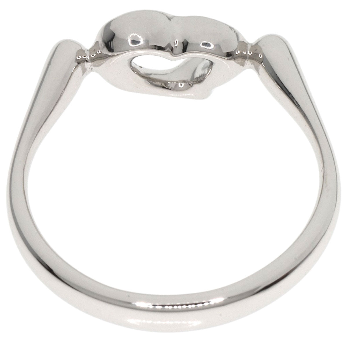 TIFFANY&Co.   Ring Open Heart Diamond Platinum PT950 Ladies