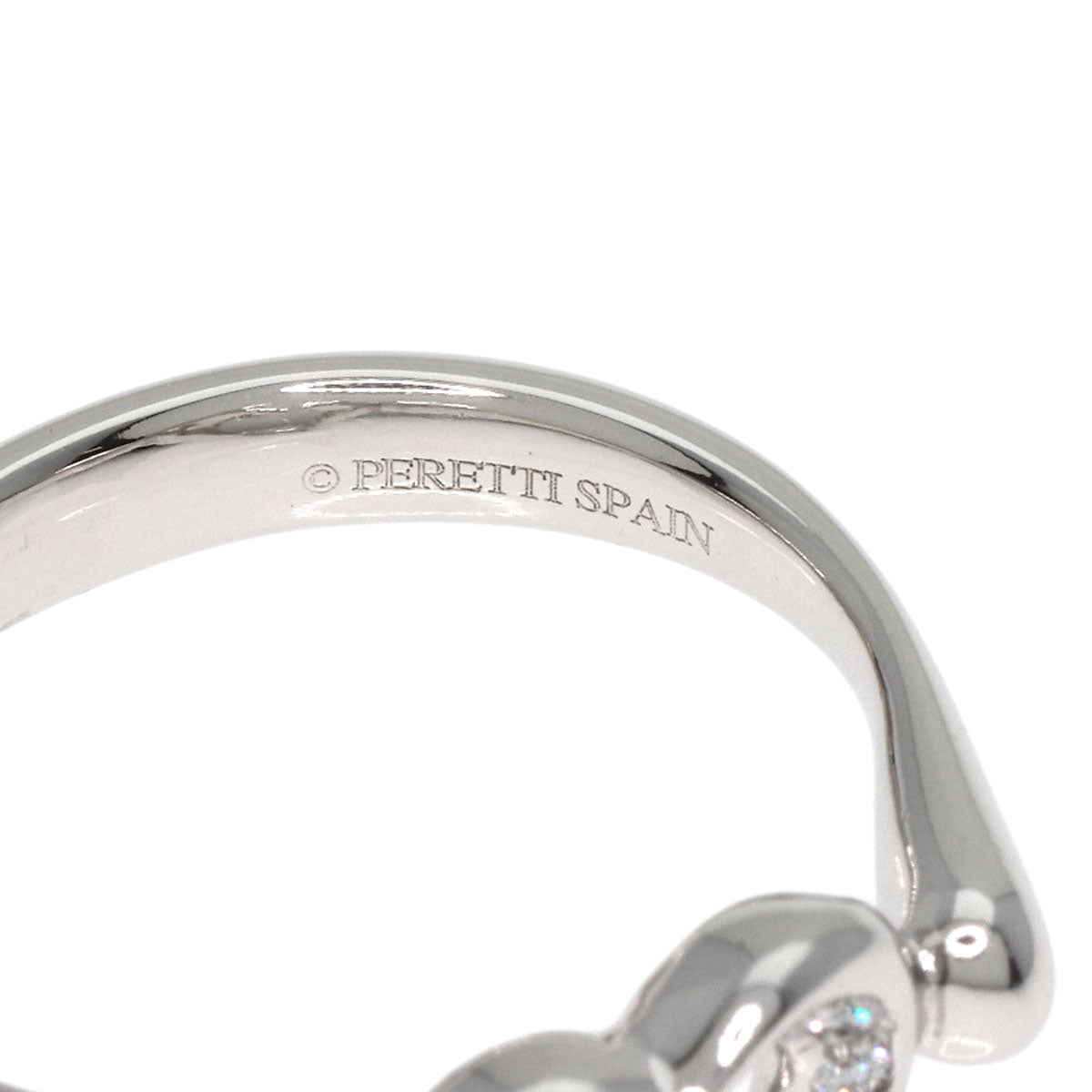 TIFFANY&Co.   Ring Open Heart Diamond Platinum PT950 Ladies