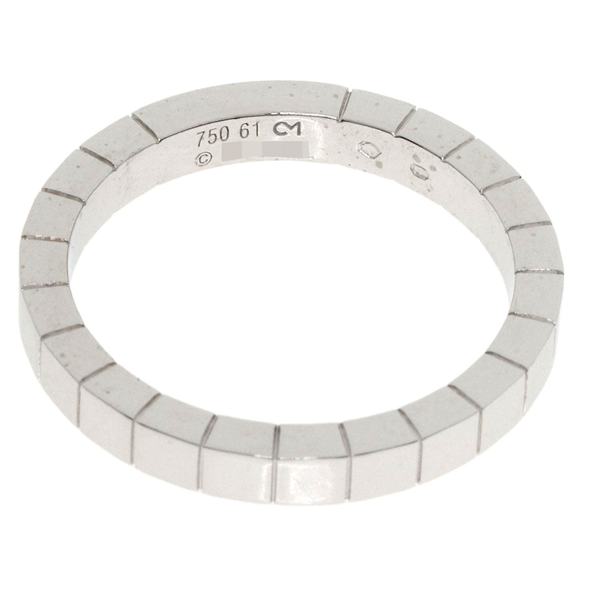 CARTIER   Ring Lanier # 61 K18 White Gold Ladies