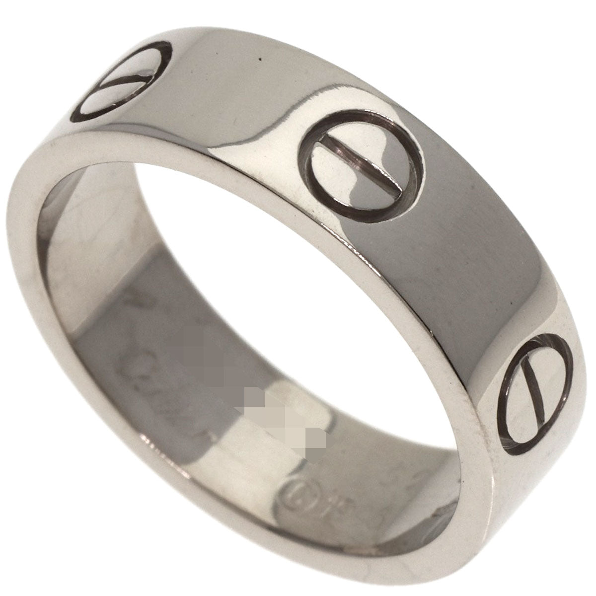 CARTIER   Ring love ring #52 K18 White Gold Ladies