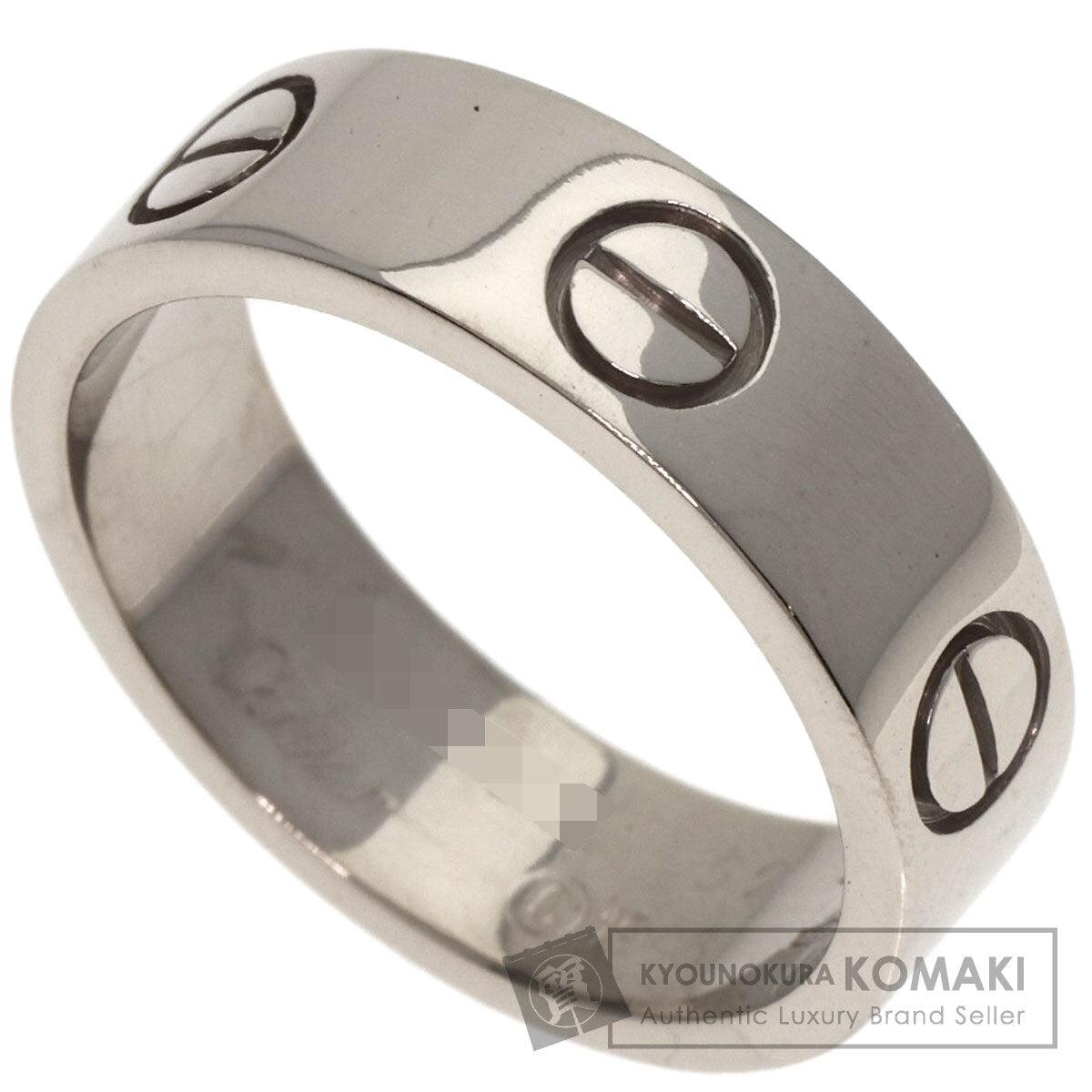 CARTIER   Ring love ring #52 K18 White Gold Ladies