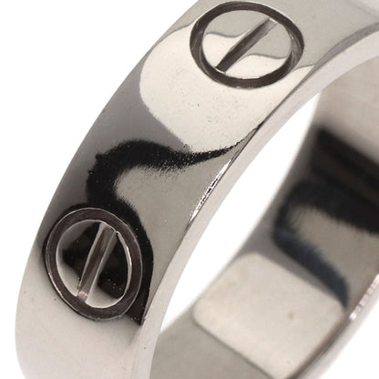 CARTIER   Ring love ring #52 K18 White Gold Ladies