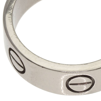 CARTIER   Ring love ring #52 K18 White Gold Ladies