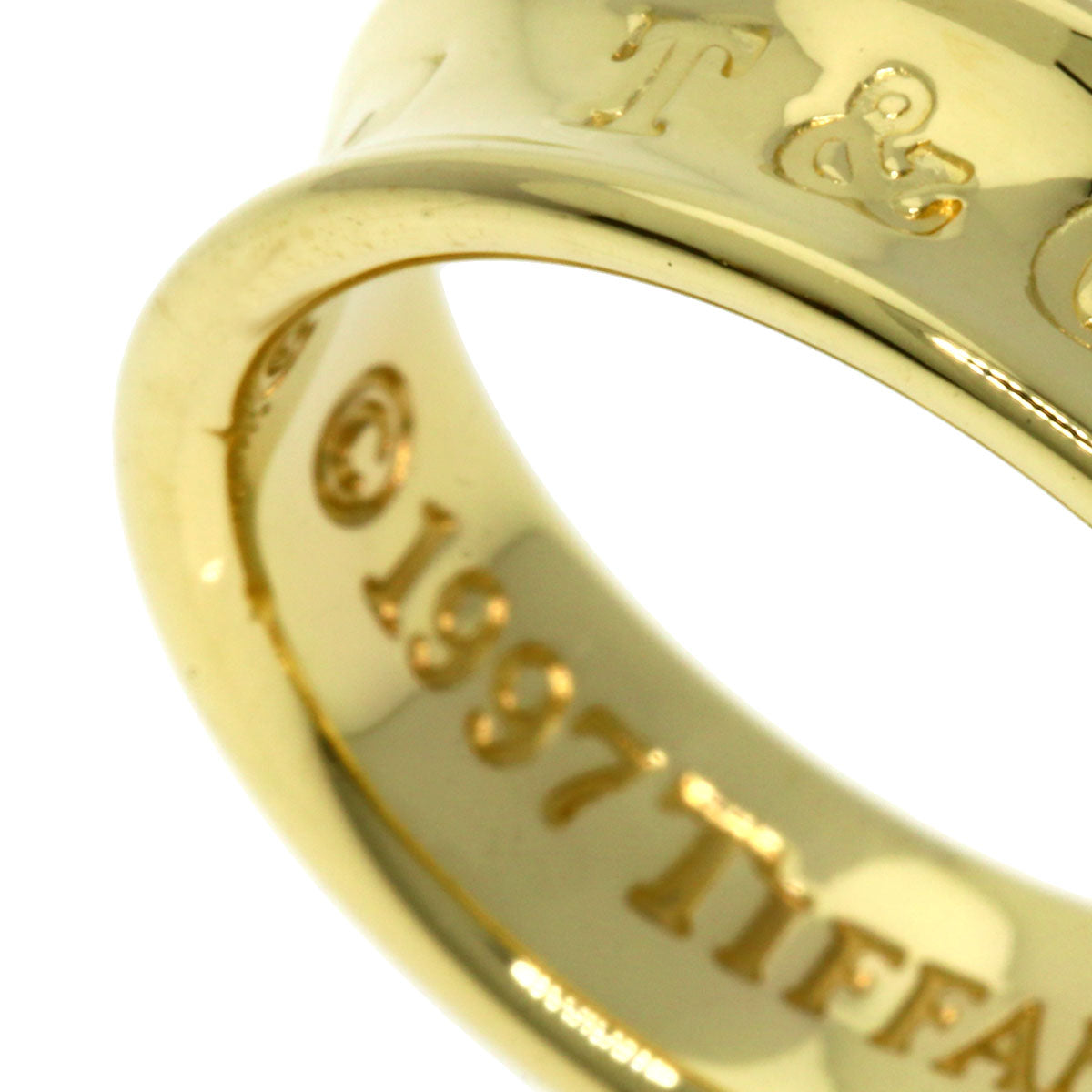 TIFFANY&Co. 1837 Ring K18 Yellow Gold Ladies [Used]