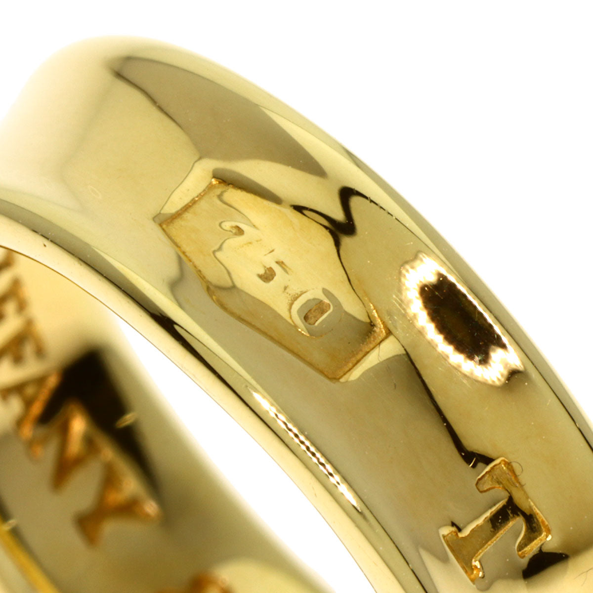 TIFFANY&Co. 1837 Ring K18 Yellow Gold Ladies [Used]