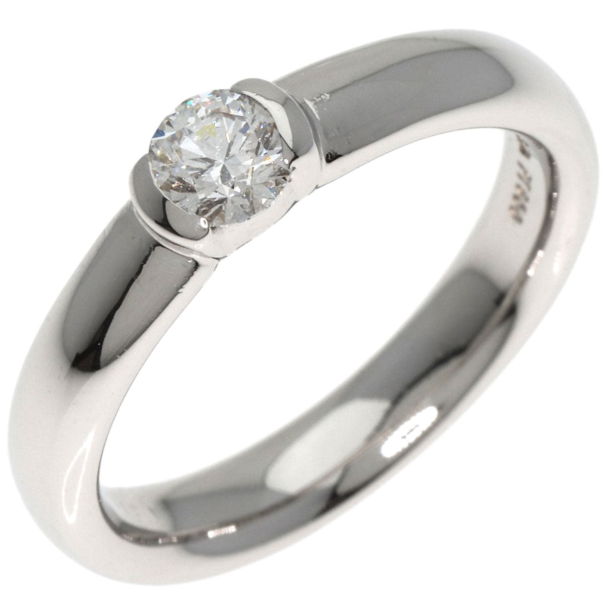 TIFFANY&Co.   Ring Dots Solitaire Diamond Platinum PT950 Ladies