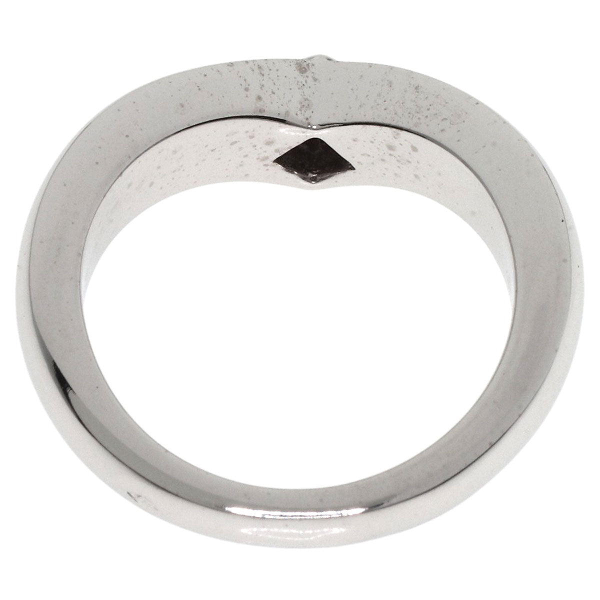 CARTIER   Ring Triandre 1P Diamond #52 K18 White Gold Ladies