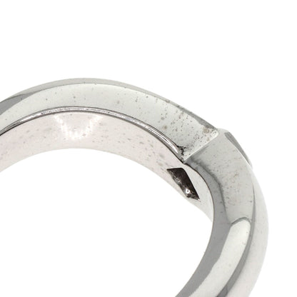 CARTIER   Ring Triandre 1P Diamond #52 K18 White Gold Ladies