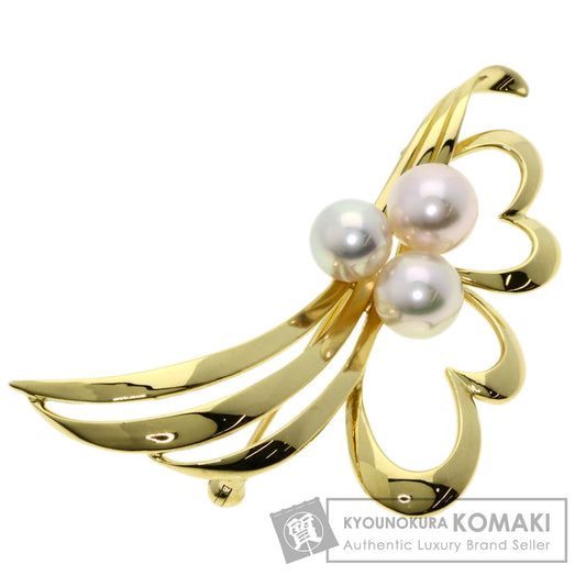 MIKIMOTO   Brooch Pearl Pearl K18 Yellow Gold Ladies