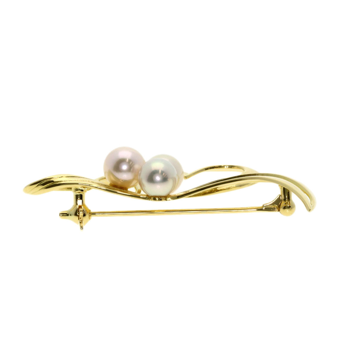 MIKIMOTO   Brooch Pearl Pearl K18 Yellow Gold Ladies