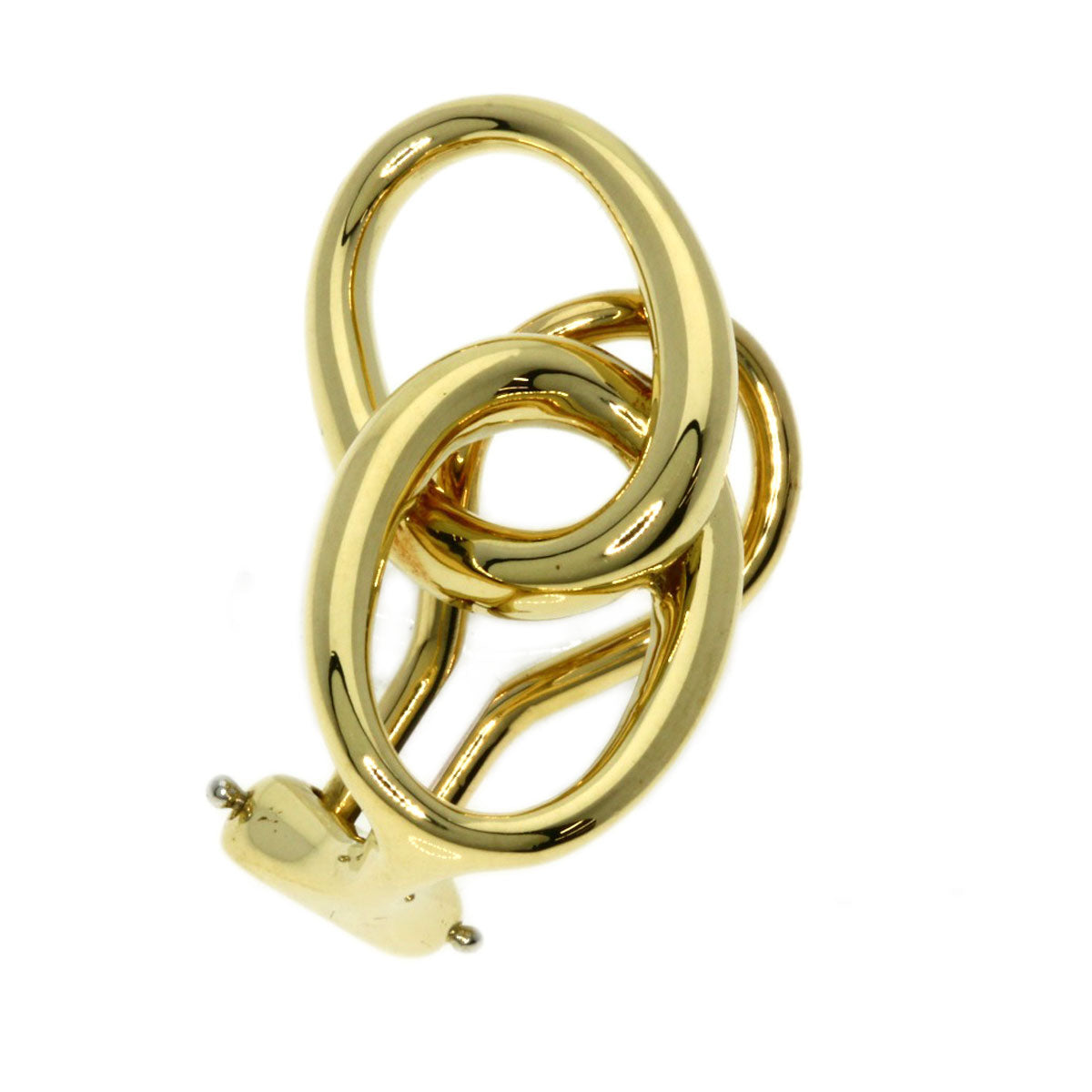 TIFFANY&Co.   Earring Double loop, one side only K18 Yellow Gold Ladies