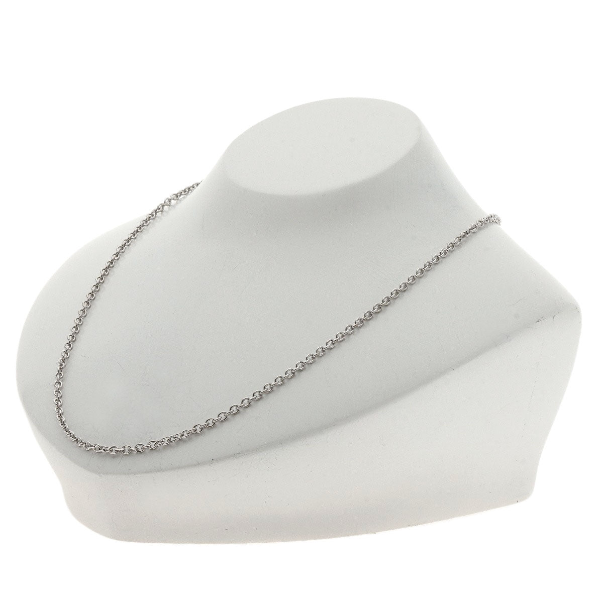 BVLGARI Chain 17.7" Necklace K18 White Gold Ladies [Used]