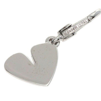 BVLGARI   Cuore Heart Charm Pendant top  K18 White Gold Ladies [Used]