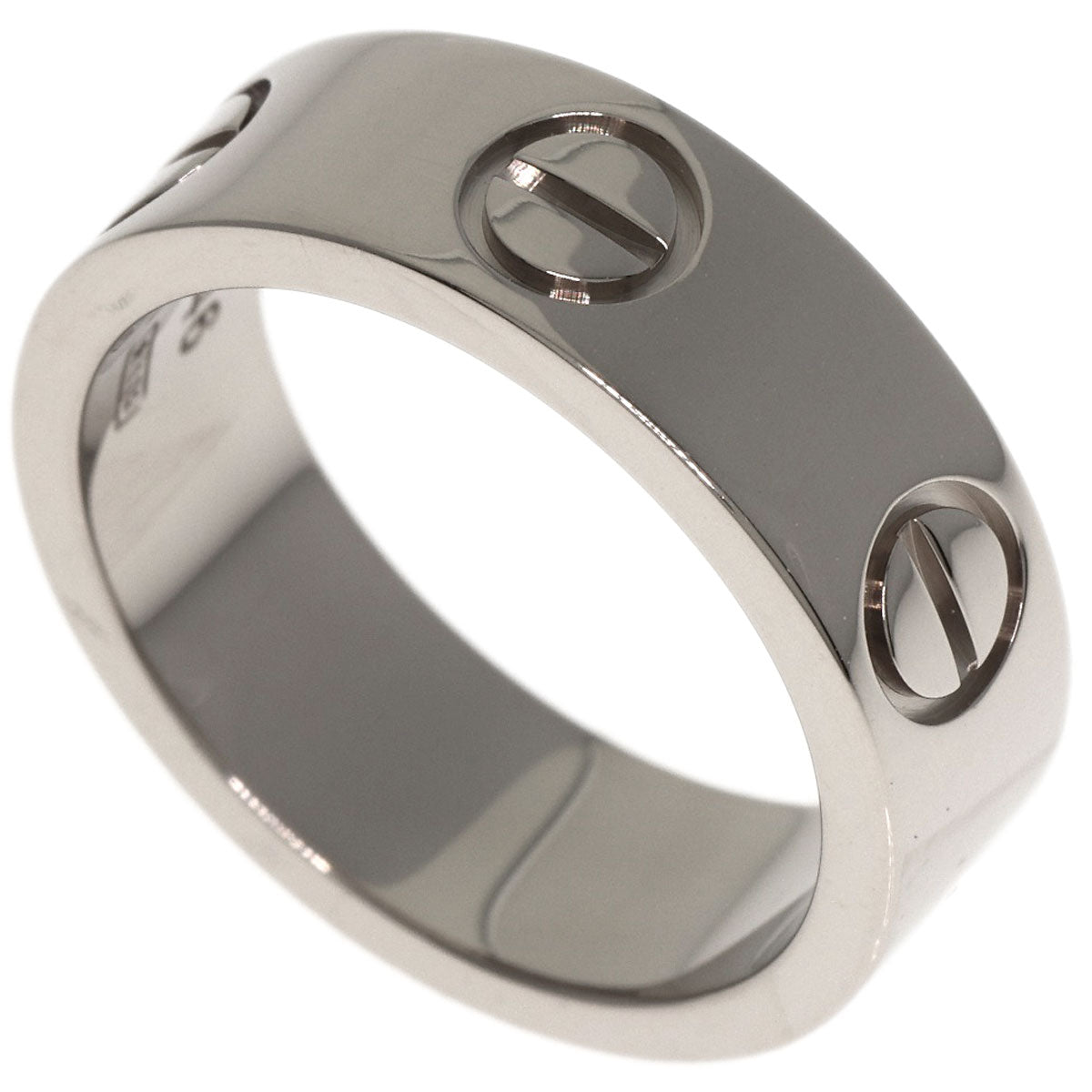 CARTIER love ring #46 Ring K18 White Gold Ladies [Used]