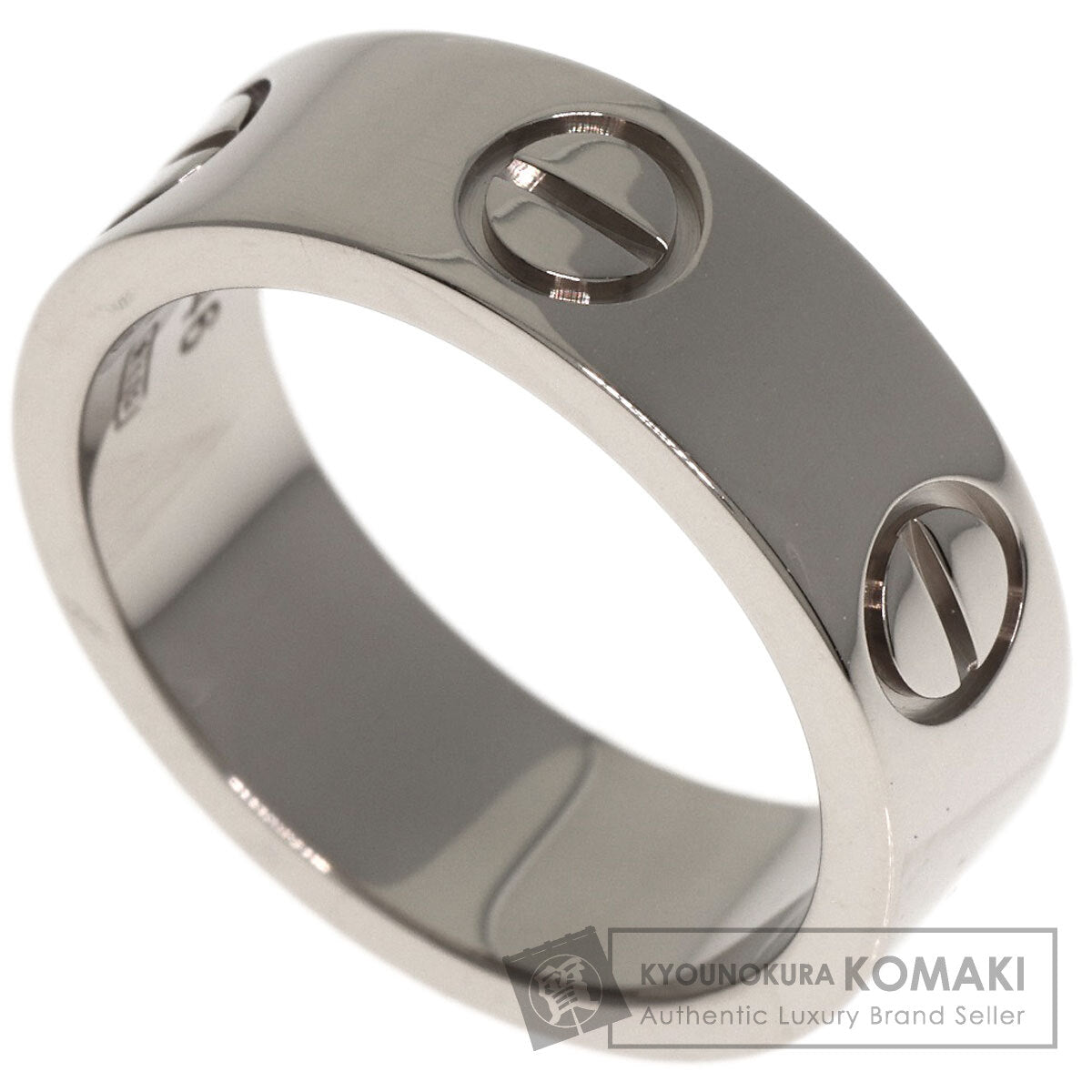 CARTIER love ring #46 Ring K18 White Gold Ladies [Used]