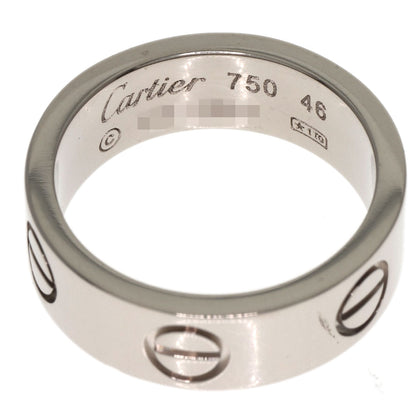 CARTIER love ring #46 Ring K18 White Gold Ladies [Used]