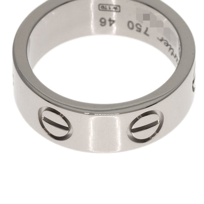 CARTIER love ring #46 Ring K18 White Gold Ladies [Used]