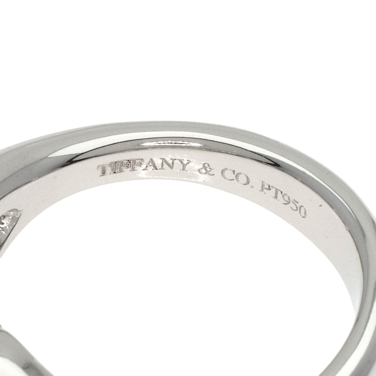 TIFFANY&Co.   Ring Double teardrop Diamond Platinum PT950 Ladies