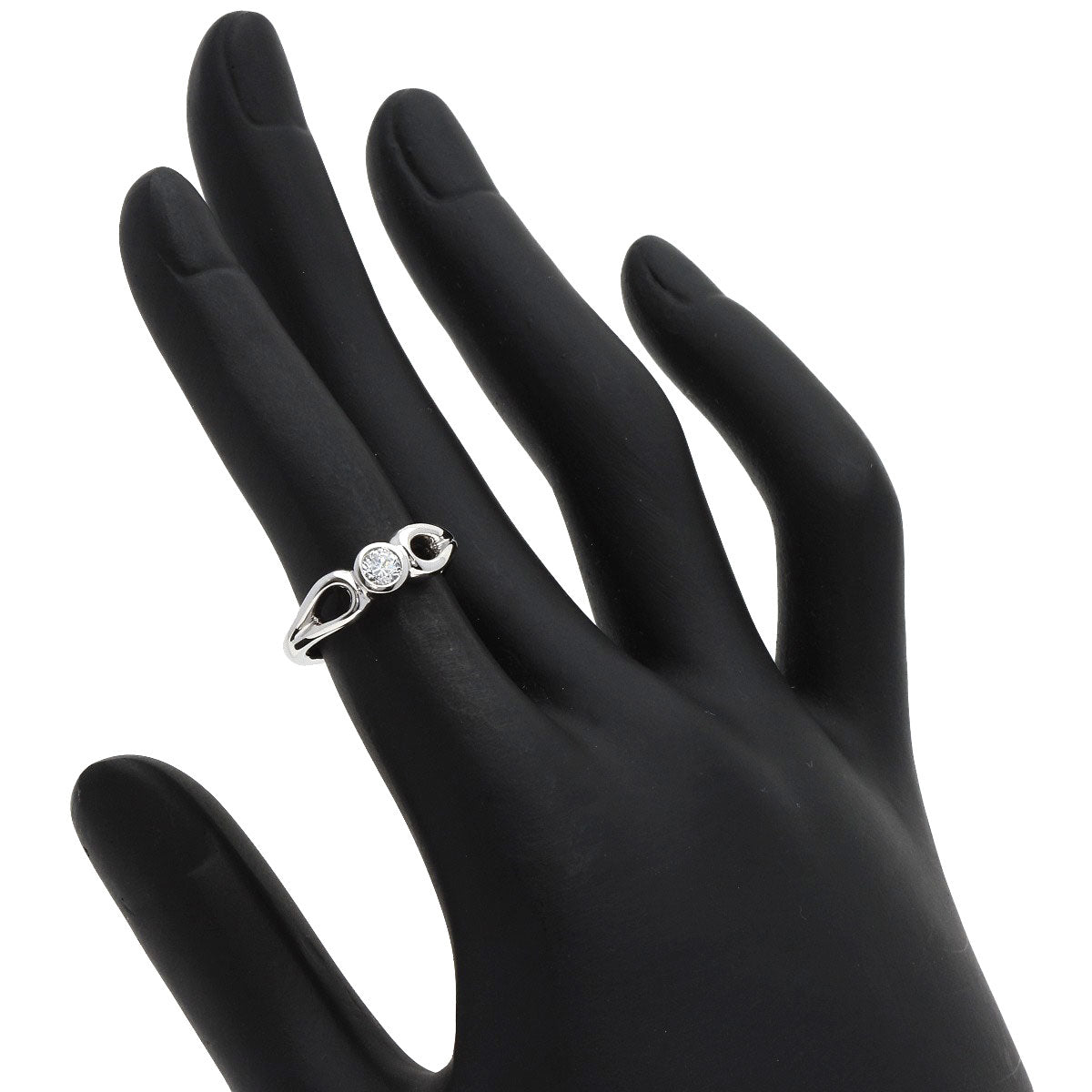 TIFFANY&Co.   Ring Double teardrop Diamond Platinum PT950 Ladies