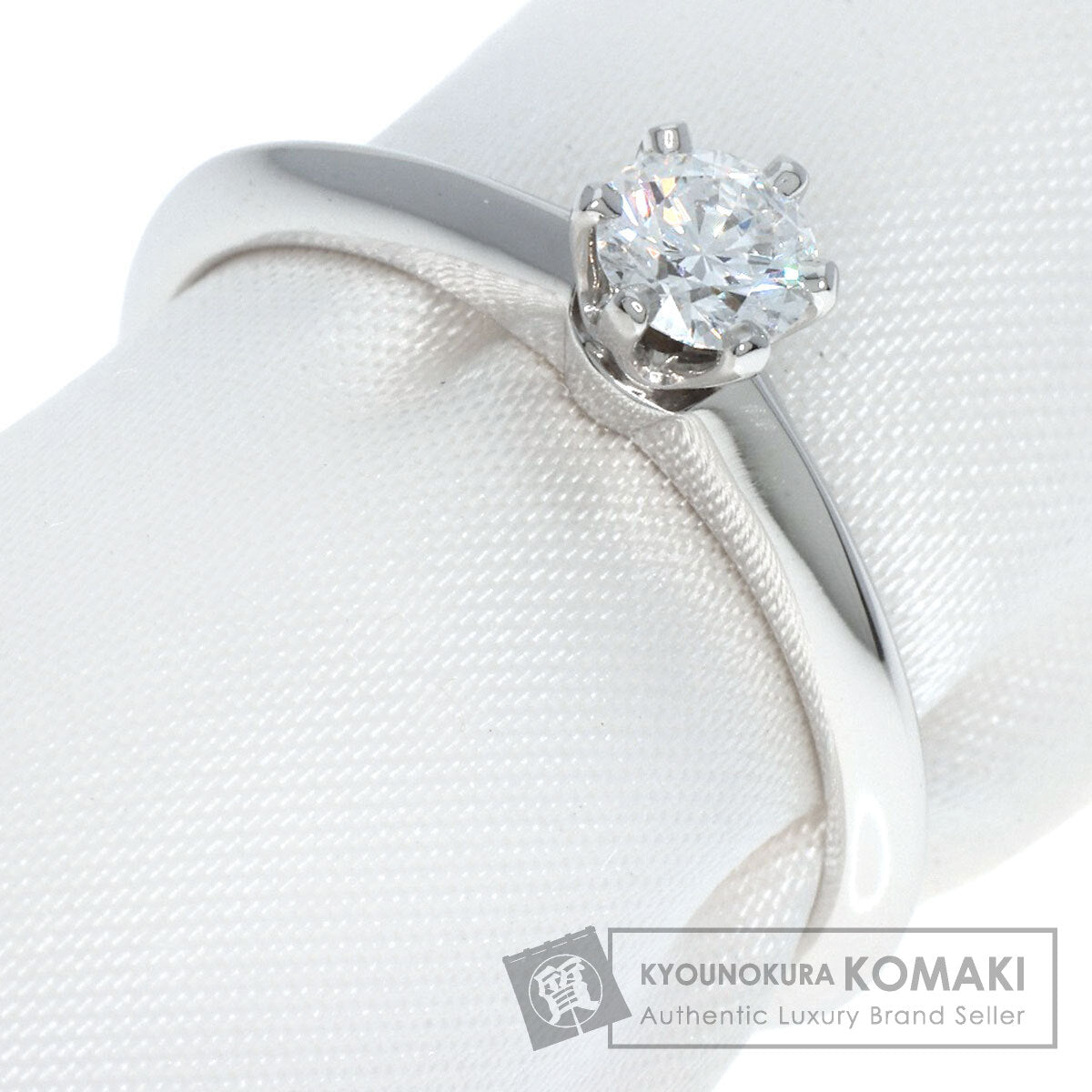 TIFFANY&Co. Solitaire Diamond Ring Platinum PT950 Ladies [Used]