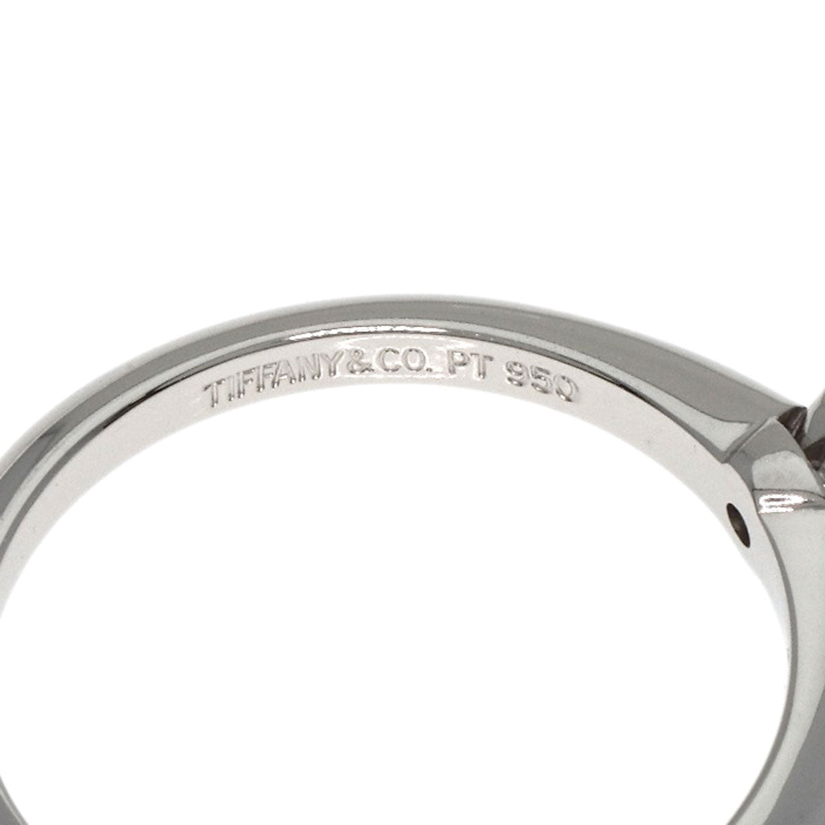 TIFFANY&Co. Solitaire Diamond Ring Platinum PT950 Ladies [Used]