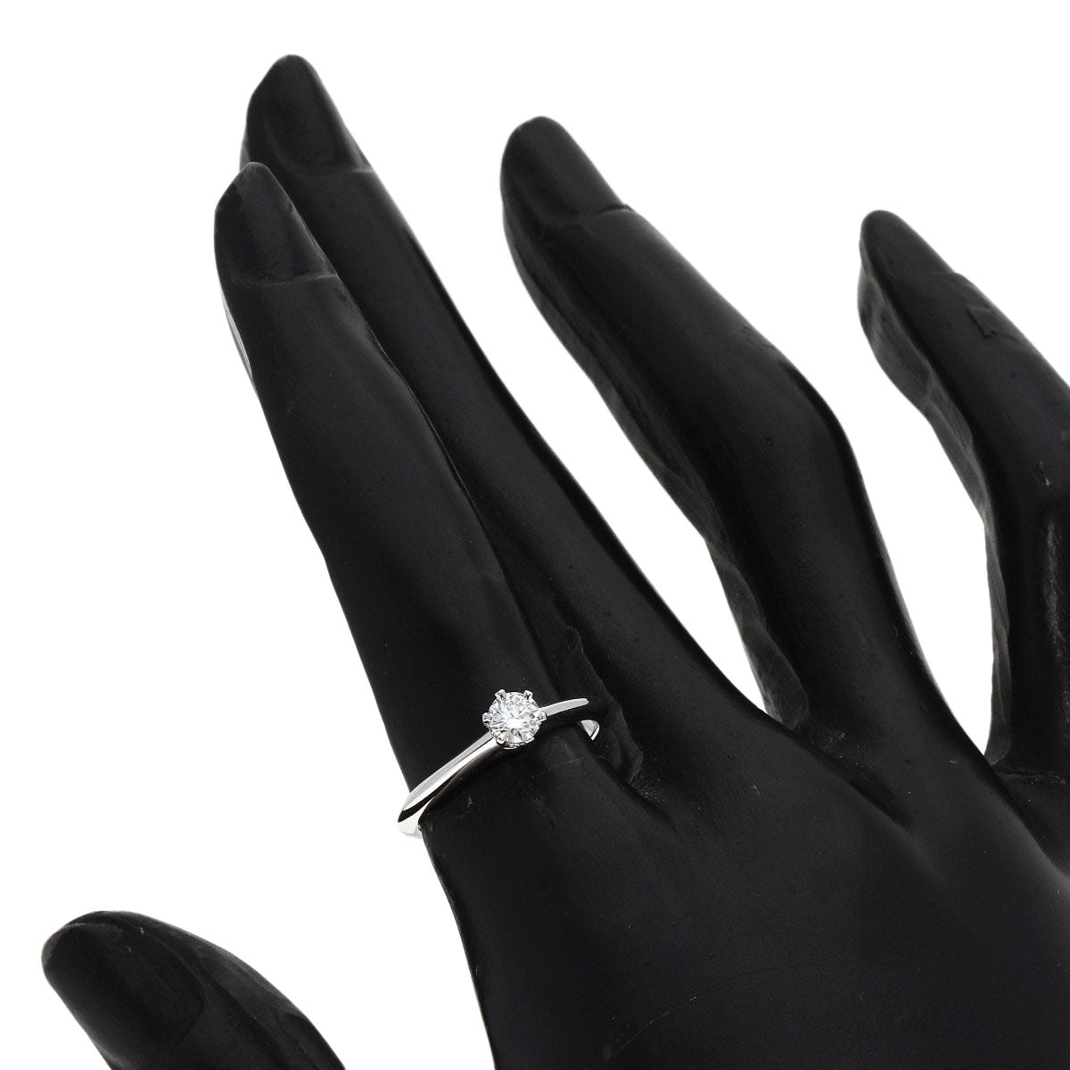 TIFFANY&Co. Solitaire Diamond Ring Platinum PT950 Ladies [Used]