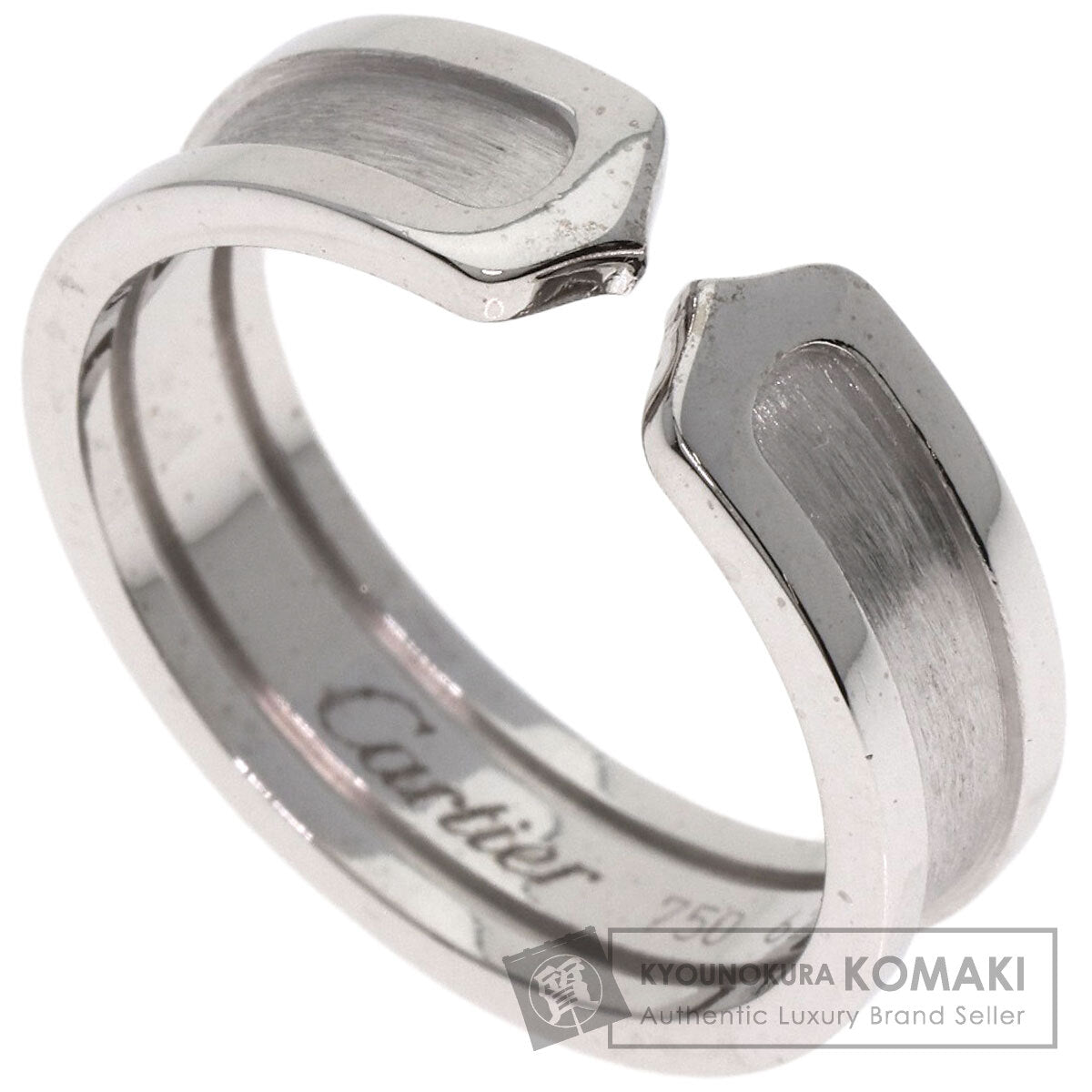 CARTIER   Ring C2 Ring SM #62 K18 White Gold Ladies