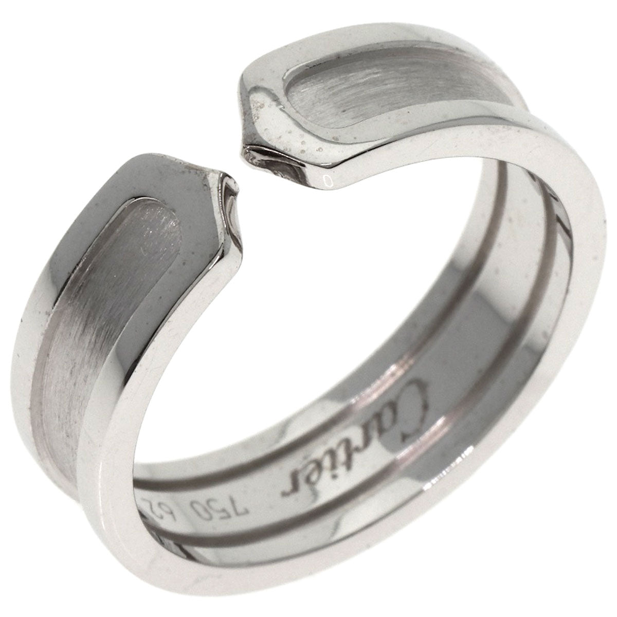 CARTIER   Ring C2 Ring SM #62 K18 White Gold Ladies
