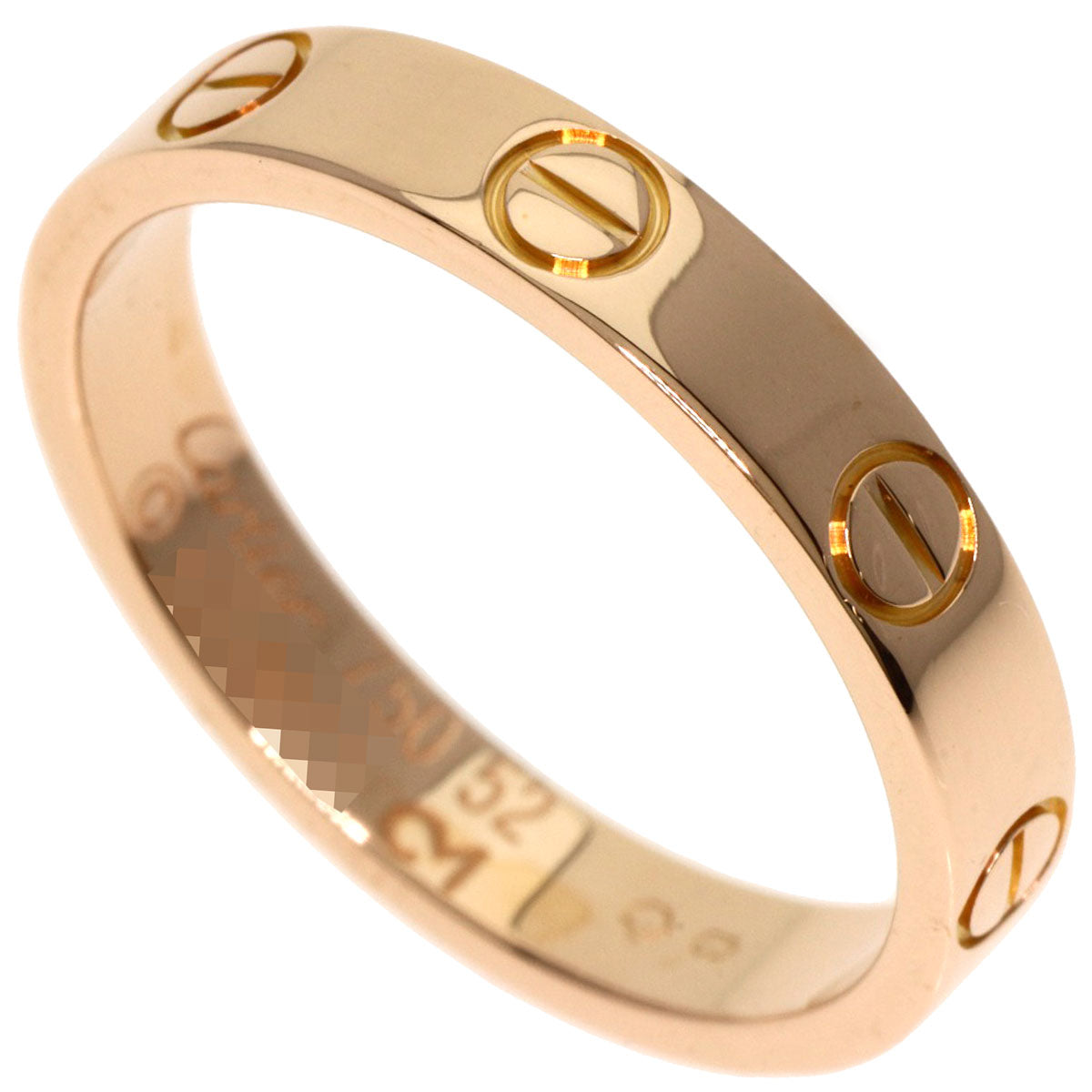 CARTIER   Ring mini love ring #52 K18 Pink Gold Ladies