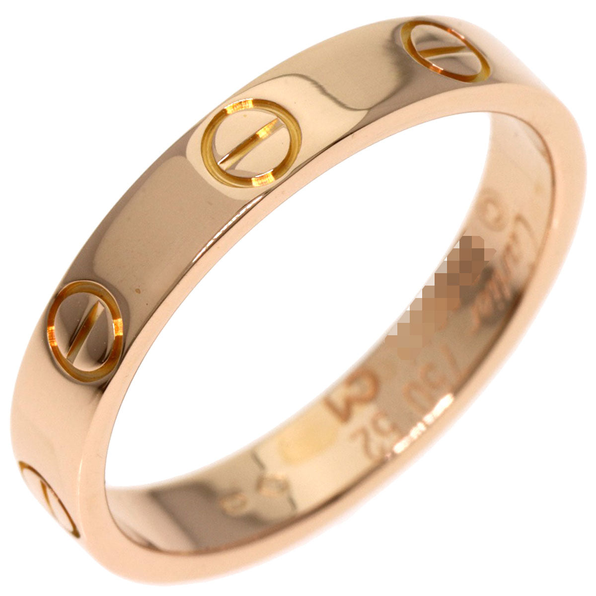 CARTIER   Ring mini love ring #52 K18 Pink Gold Ladies