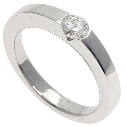 CARTIER   Ring Date with Diamond #48 K18 White Gold Ladies