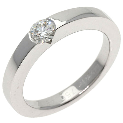 CARTIER   Ring Date with Diamond #48 K18 White Gold Ladies