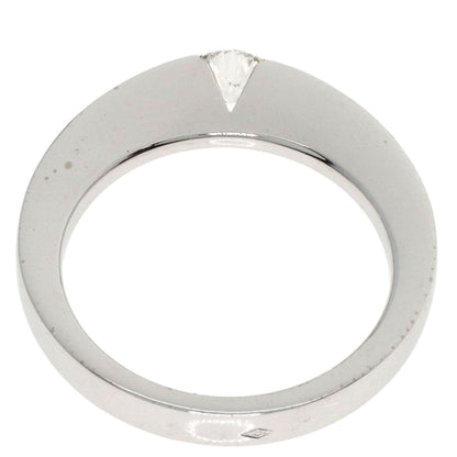 CARTIER   Ring Date with Diamond #48 K18 White Gold Ladies