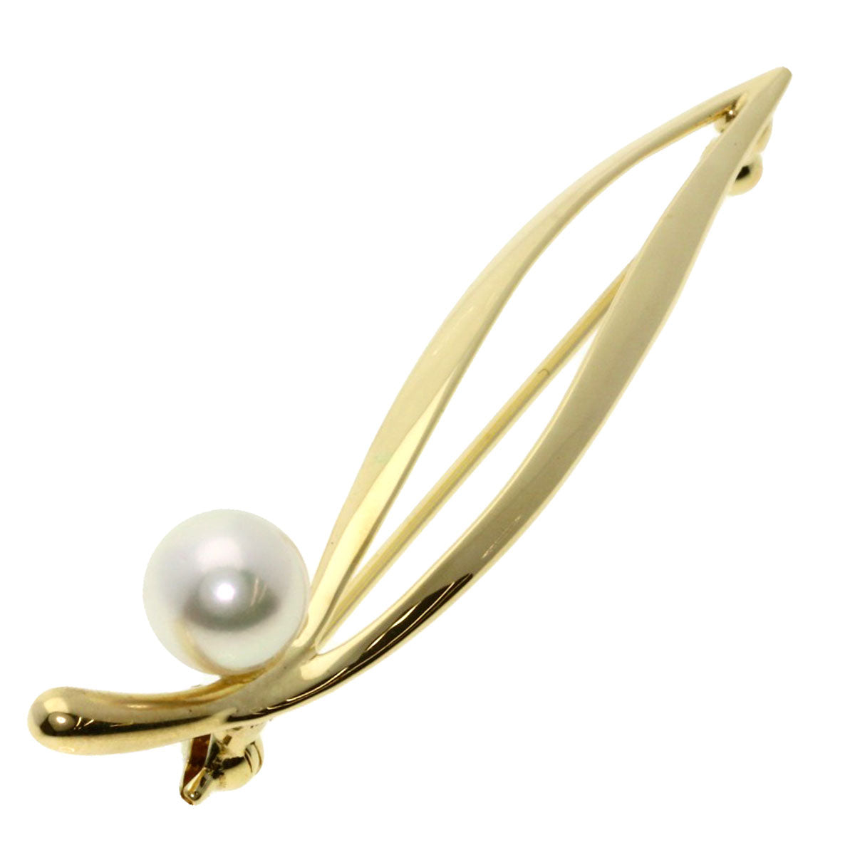 MIKIMOTO   Brooch Pearl Pearl K14 Yellow Gold Ladies