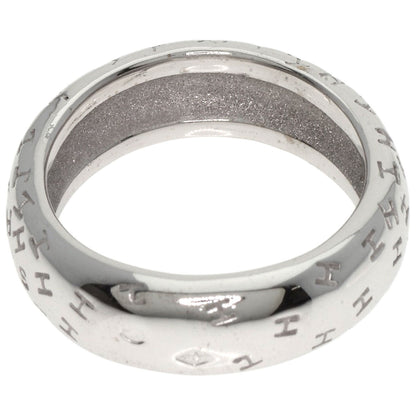 HERMES Touboo Wave #50 Ring K18 White Gold Ladies [Used]