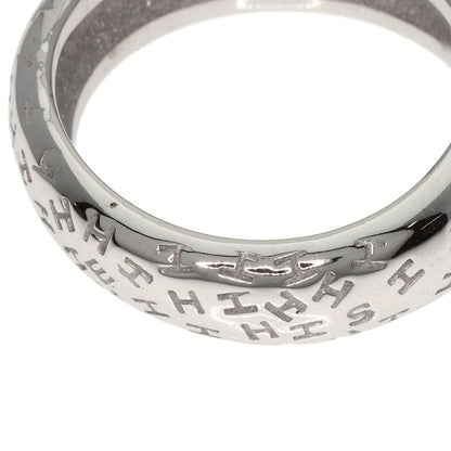 HERMES Touboo Wave #50 Ring K18 White Gold Ladies [Used]