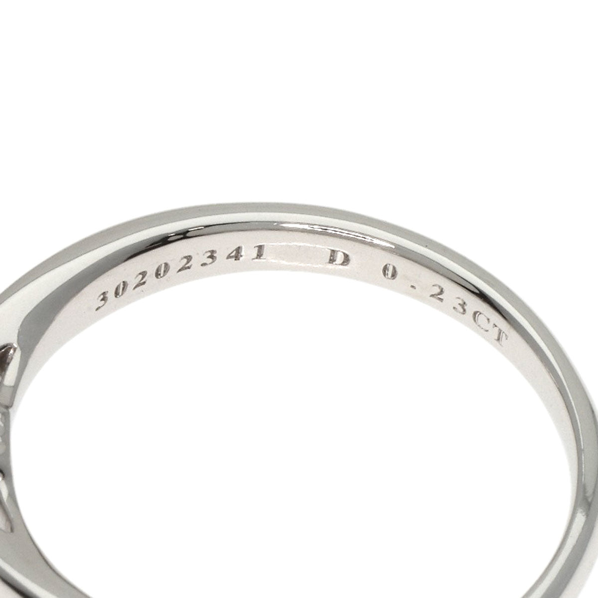 TIFFANY&Co. Harmony Solitaire Diamond Ring Platinum PT950 Ladies [Used]