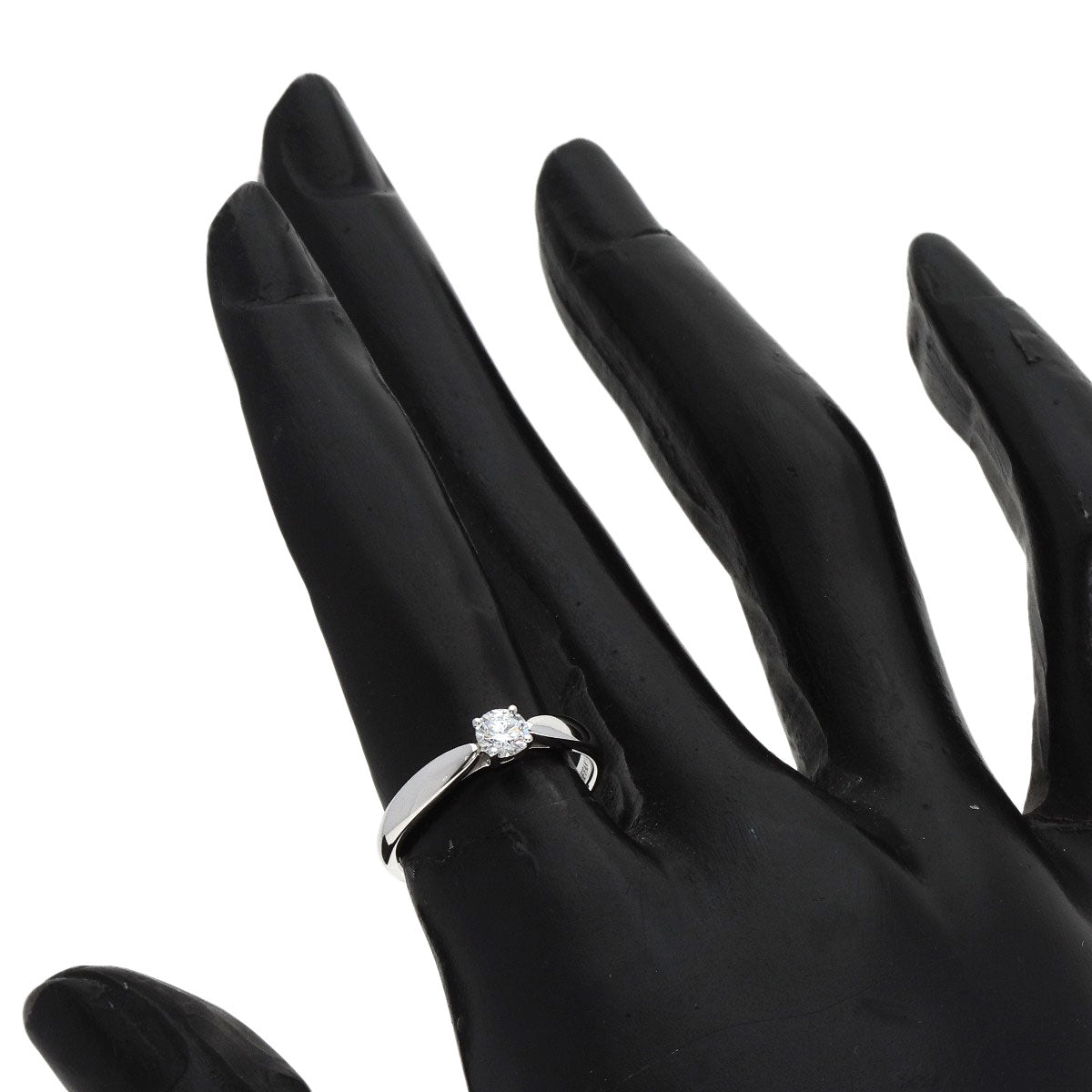 TIFFANY&Co. Harmony Solitaire Diamond Ring Platinum PT950 Ladies [Used]